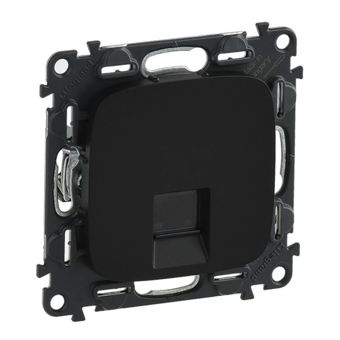 Розетка RJ45 Кат.5е UTP, Legrand Valena Allure, антрацит
