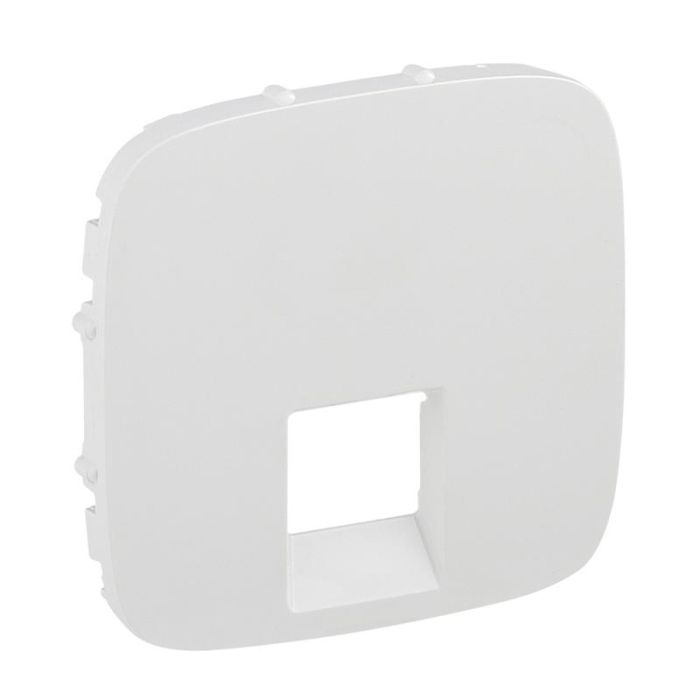 Лицьова панель подвійної розетки RJ11/RJ45 Legrand Valena ALLURE, IN*MATIC, білий
