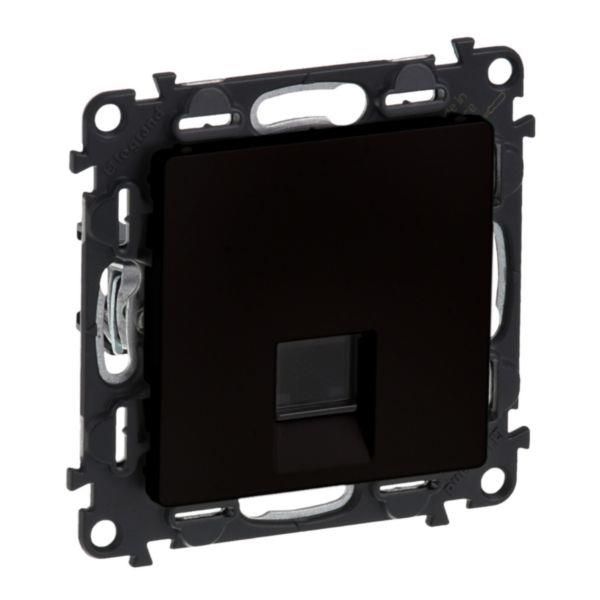 Розетка RJ45 кат. 5e UTP Legrand Valena Life, матовий чорний