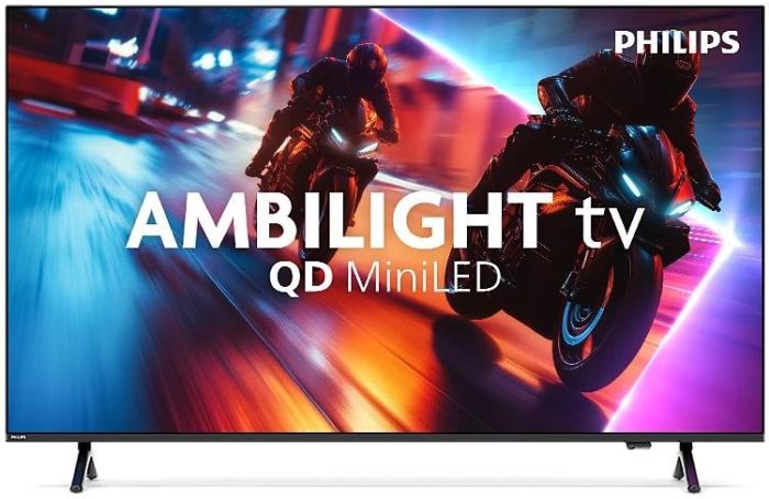 Телевізор 75" Philips MiniLED 4K 144Hz Smart Titan OS Black Ambilight