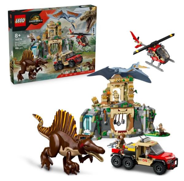 Конструктор LEGO Jurassic World Повітряна місія зі спинозавром і кетцалькоатлем