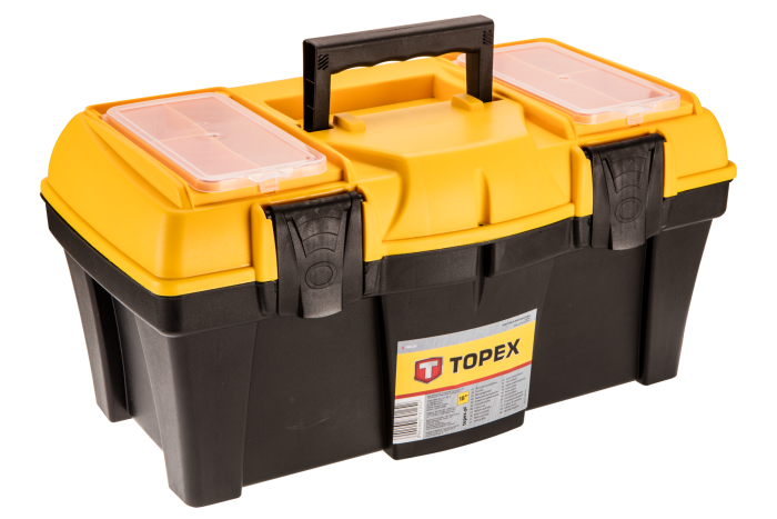Ящик для інструменту TOPEX, 18", органайзер в кришці, 22х44х22см, пластик
