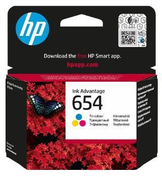 Картридж із друкуючою головкою струменевий HP No.654 DJ IA 2976/4376/6575 Tri-color