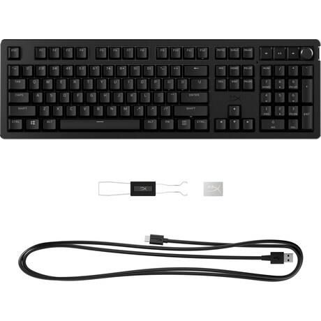 Клавіатура механічна HyperX Alloy Rise 106key, Red, USB-A, EN/UA, RGB, чорний