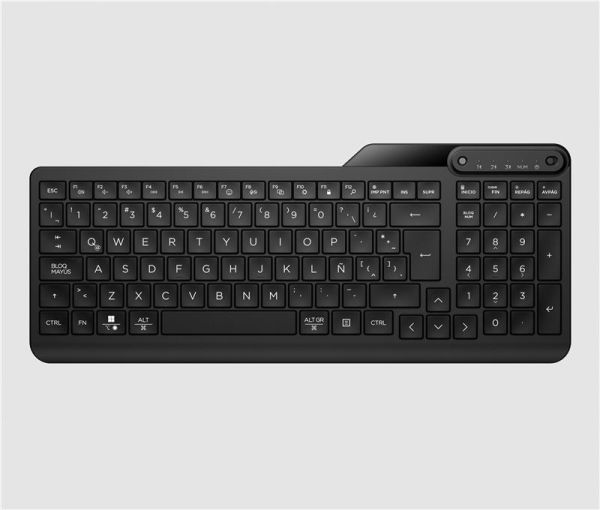 Клавіатура мембранна HP 460 Multi-Device key, BT, EN/UK, чорний