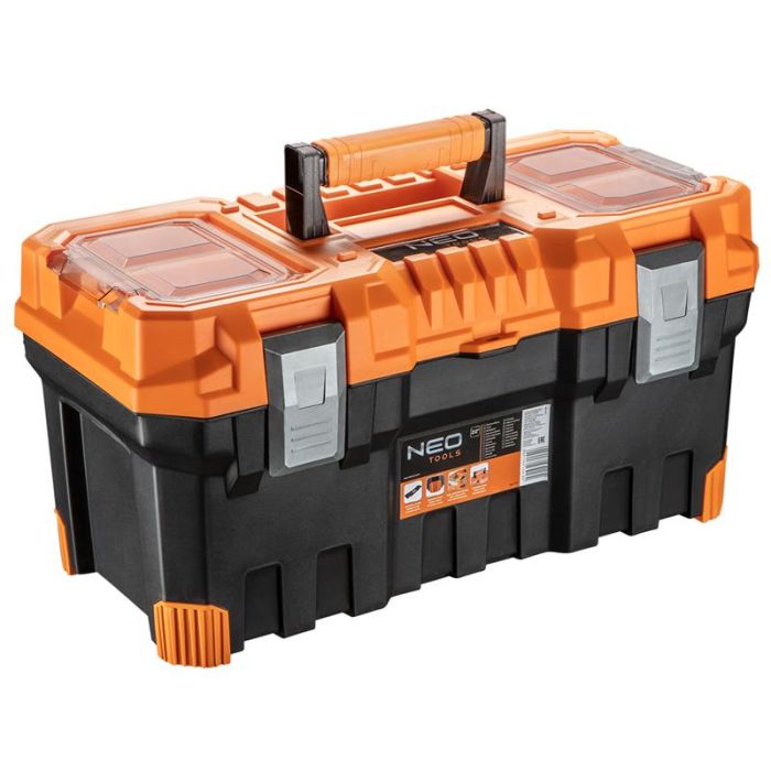 Ящик для інструменту Neo Tools, 22", органайзер в кришці, 27.6х55.4x28.6см, пластик