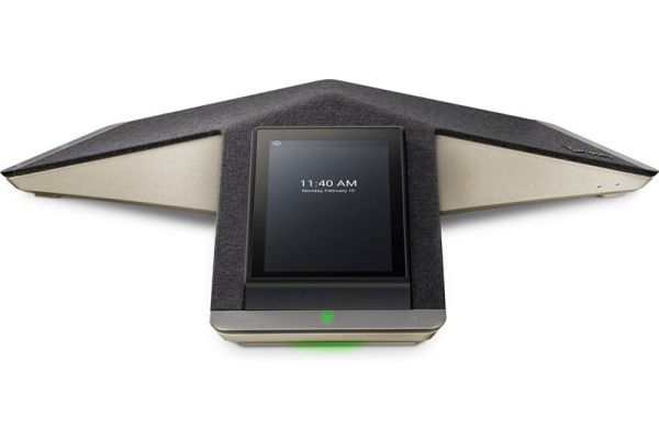SIP-конференц телефон Poly Trio C60, 3 x Omni Mic, радіус дії 6,1 м, RJ45, USB-A, Micro USB, Bluetooth 4.2, WiFi, PoE, сірий
