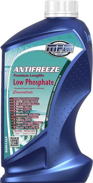 Антифриз MPM Low Phosphate P-OAT концентрат синій -74°C 1л (86001ALP)