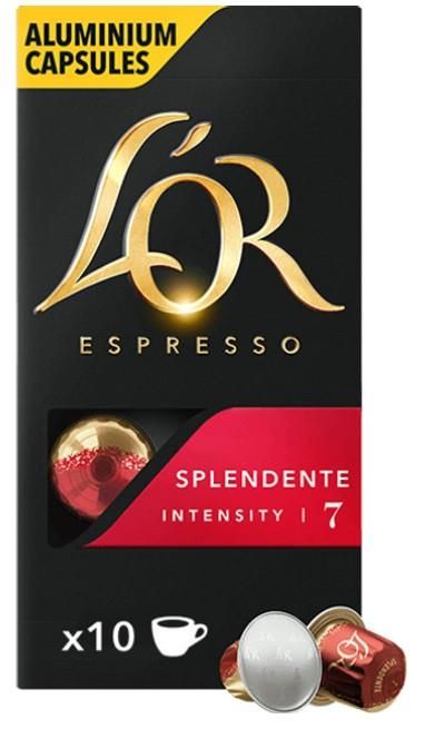 Кава L`OR капсули, Espresso Splendente, арабіка, 10шт, Nespresso