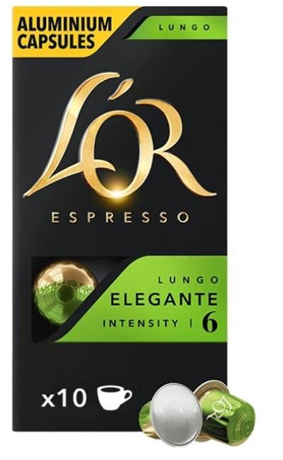 Кава L`OR капсули, Lungo Elegante, арабіка, 10шт, Nespresso