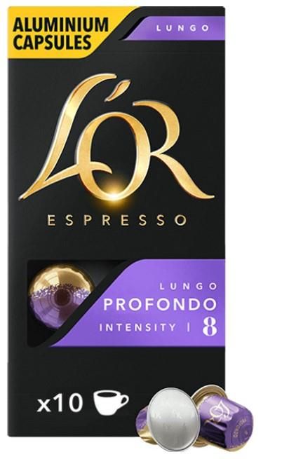 Кава L`OR капсули, Lungo Profondo, арабіка, 10шт, Nespresso