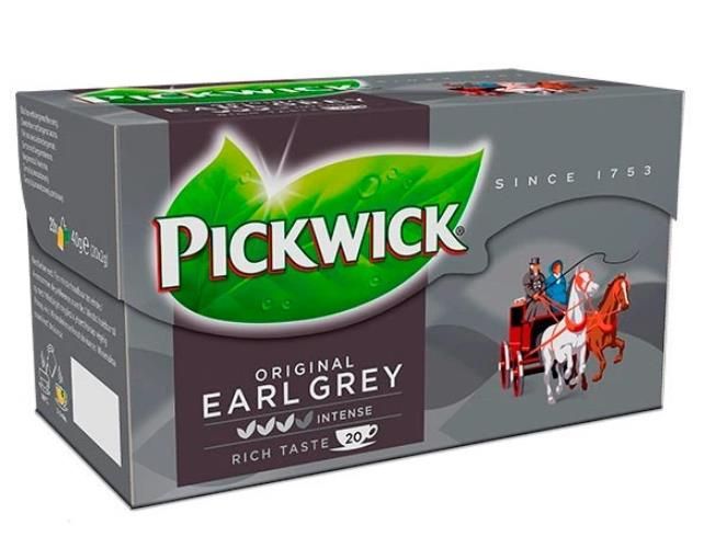 Чай Pickwick чорний , 40г, Earl Grey Pickwick BwA, в пакетиках, з бергамотом