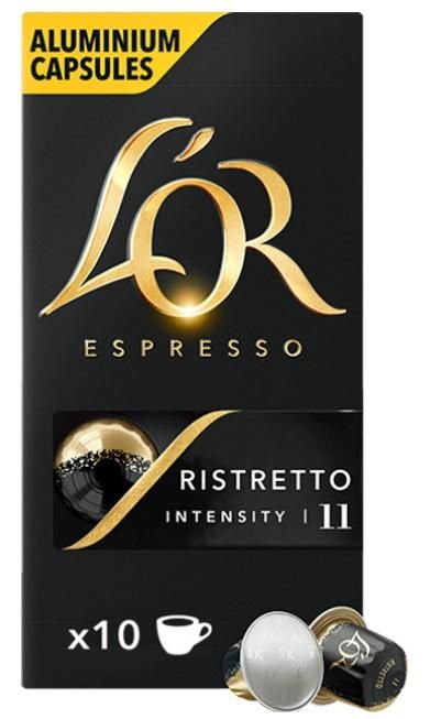 Кава L`OR капсули, Espresso Ristretto, арабіка, 10шт, Nespresso