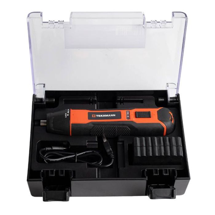 Викрутка акумуляторна Tekhmann TCS-3.6/1500 KIT 3.6В 1х1.5А·год 5Нм 260об/хв 0.28кг кейс