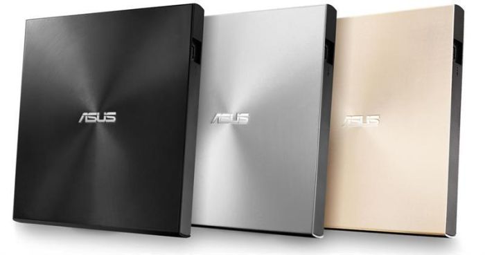 Привід оптичний портативний ASUS SDRW-08U8M-U DVD+-R/RW burner M-DISC USB Type-C Slim золотий Retail Box