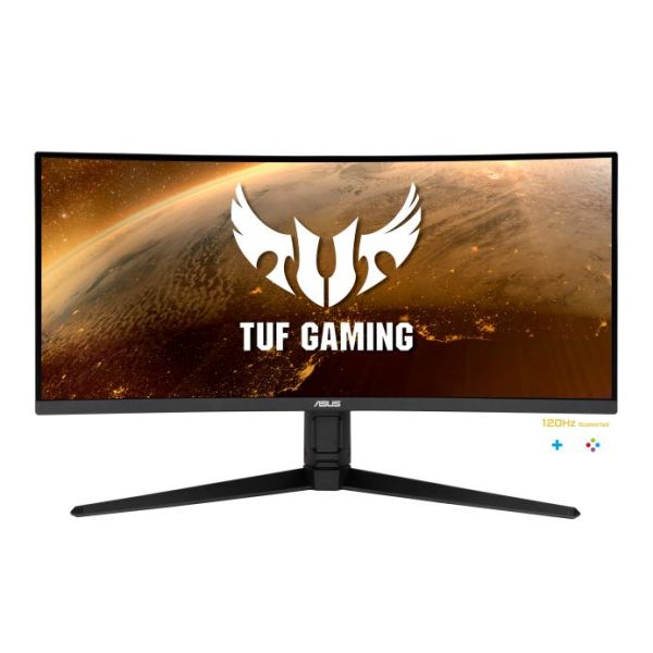 Монітор Asus 34" TUF Gaming VG34WQL5A 2xHDMI, 2xDP, 4xUSB, MM, VA, 3440x1440, 21:9, 200/400Hz, 1ms, sRGB 120%, CURVED, FreeSync, HAS, HDR400