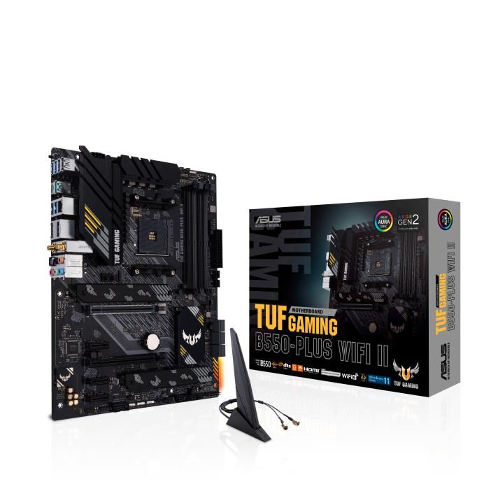 Материнcька плата ASUS TUF GAMING B550-PLUS WIFI II sAM4 B550 4xDDR4 M.2 HDMI DP Wi-Fi BT ATX