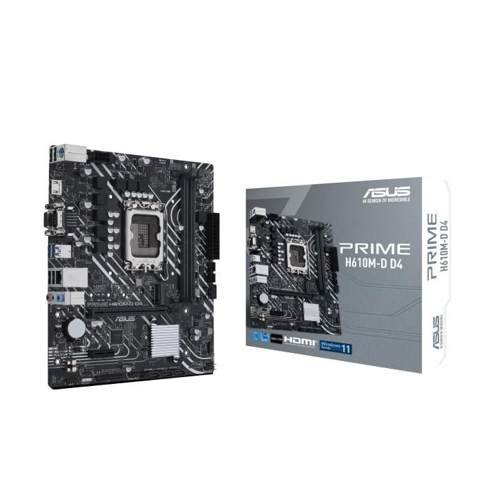 Материнcька плата ASUS PRIME H610M-D D4 s1700 H610 2xDDR4 M.2 HDMI D-Sub mATX