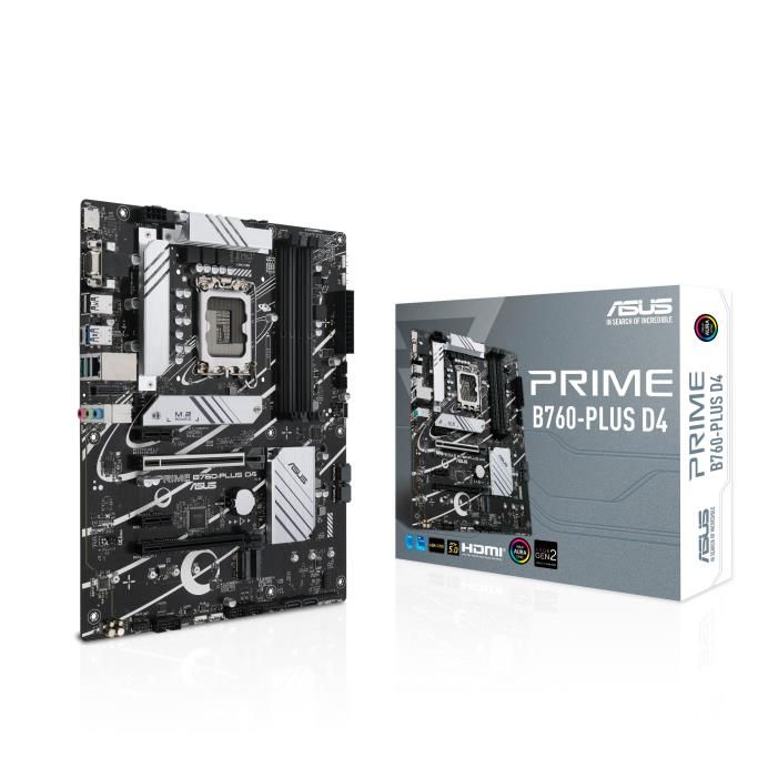 Материнcька плата ASUS PRIME B760-PLUS D4 s1700 B760 4xDDR4 M.2 HDMI D-Sub DP ATX