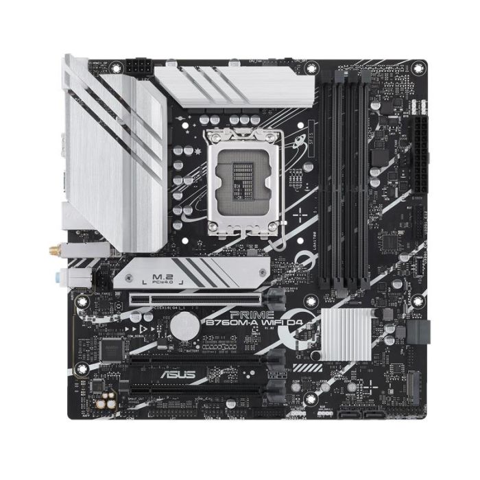 Материнcька плата ASUS PRIME B760M-A WIFI D4 s1700 B760 4xDDR4 M.2 HDMI DP Wi-Fi BT mATX