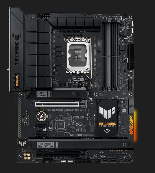Материнcька плата ASUS TUF GAMING B760-PLUS WIFI s1700 B760 4xDDR5 M.2 HDMI DP Wi-Fi BT ATX