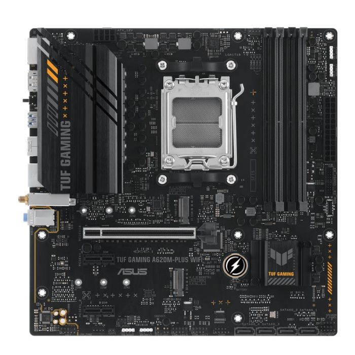 Материнcька плата ASUS TUF GAMING A620M-PLUS WIFI sAM5 A620 4xDDR5 HDMI DP Wi-Fi BT mATX