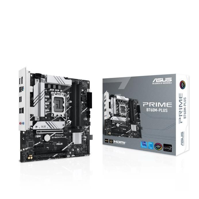 Материнcька плата ASUS PRIME B760M-PLUS s1700 B760 4xDDR5 M.2 HDMI DP mATX