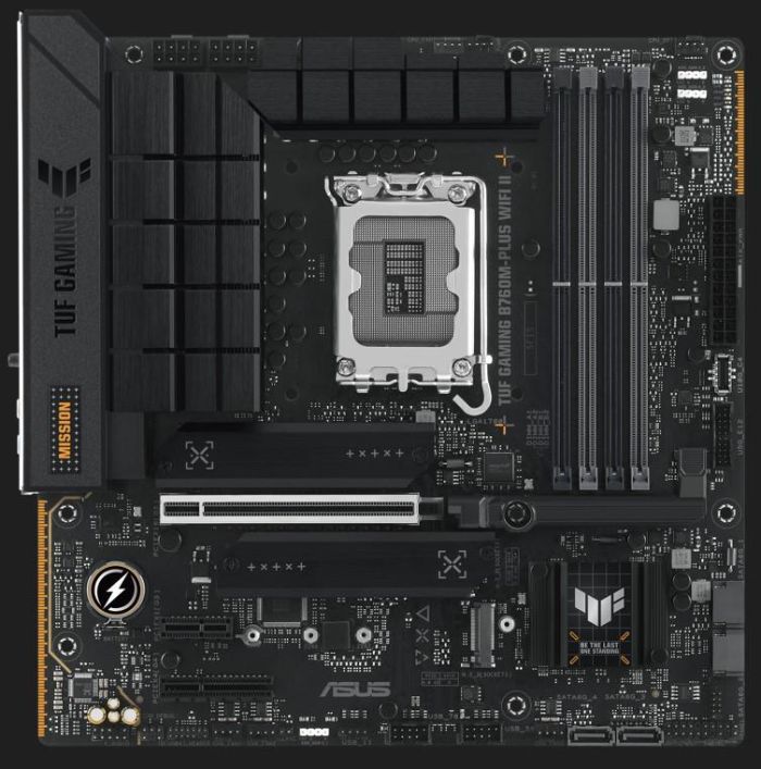 Материнcька плата ASUS TUF GAMING B760M-PLUS II s1700 B760 4xDDR5 M.2 HDMI DP mATX