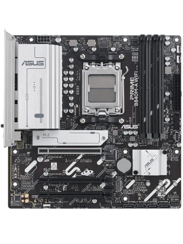 Материнcька плата ASUS PRIME B840M-A WIFI sAM5 B840 4xDDR5 M.2 HDMI DP Wi-Fi BT mATX