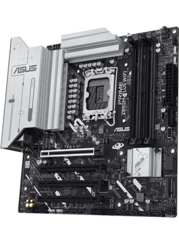 Материнcька плата ASUS PRIME Z890M-PLUS WIFI s1851 Z890 4xDDR5 M.2 HDMI DP Wi-Fi BT mATX