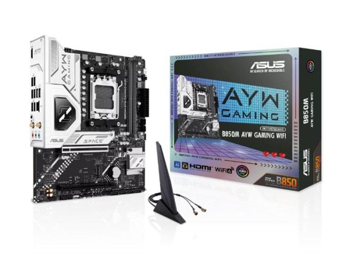 Материнcька плата ASUS B850M AYW GAMING WIFI sAM5 B850 2xDDR5 M.2 HDMI Wi-Fi BT mATX