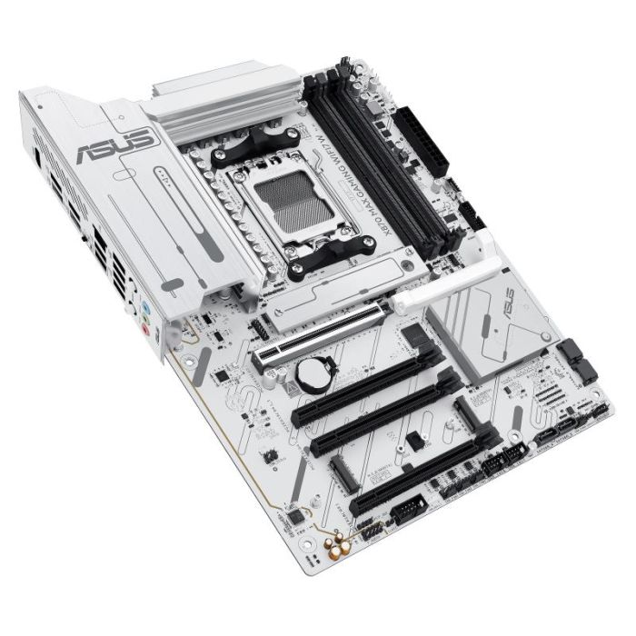 Материнcька плата ASUS X870 MAX GAMING WIFI7 W sAM5 X870 4xDDR5 M.2 HDMI USB Type-C Wi-Fi BT ATX білий