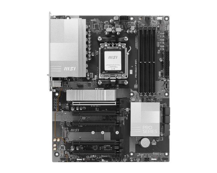 Материнcька плата MSI PRO B840-P WIFI sAM5 B840 4xDDR5 M.2 HDMI Wi-Fi BT ATX