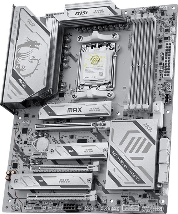 Материнcька плата MSI MAG X870E GAMING PLUS MAX WIFI sAM5 X870E 4xDDR5 M.2 HDMI Wi-Fi BT ATX