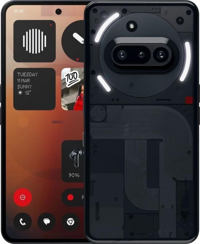 Смартфон Nothing Phone (3a) 6.77" 8/128ГБ, 2SIM, 5000мА•год, чорний