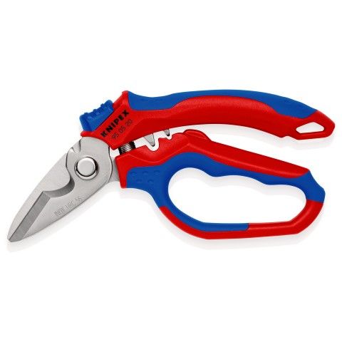 Ножиці для кабелів KNIPEX з подвійним гніздом 6мм хромовані 180мм