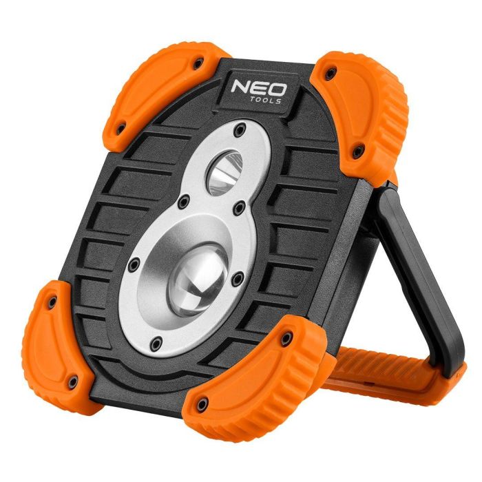 Прожектор акумуляторний Neo Tools, 2600мА·год, 750+250лм, 10+3Вт, 3 функції освітлення, IP44