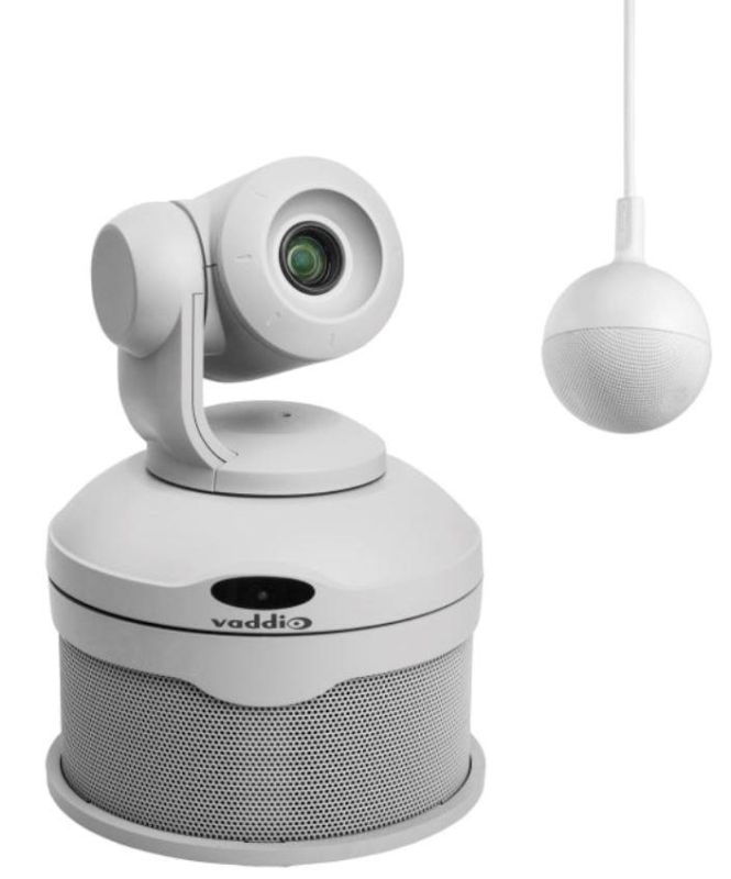 Комплект ВКЗ Vaddio ConferenceSHOT AV CeilingMIC з колонкою білий