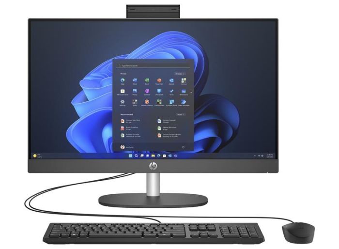 Комп`ютер персональний моноблок HP 240-G10 23.8" FHD IPS AG, Intel i3-N300, 8GB, F512GB, UMA, WiFi, кл+м, 3р, Win11P, чорний