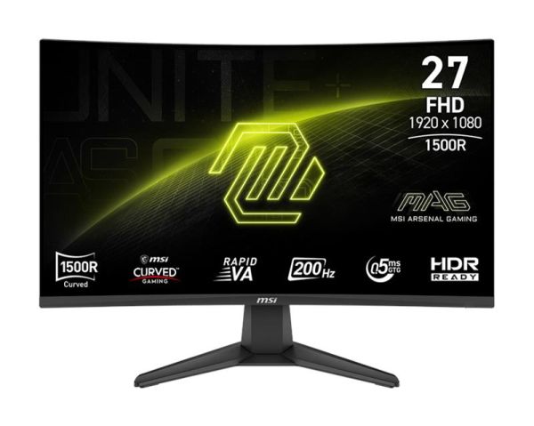Монітор MSI 27" MAG 276CF-E20 2xHDMI, DP, Audio, VA, 200Hz, 0.5ms, sRGB 98%, CURVED, FreeSync