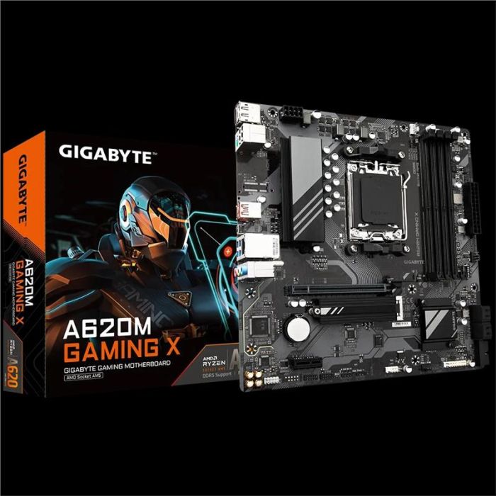 Материнська плата GIGABYTE A620M GAMING X sAM5 A620 4xDDR5 M.2 HDMI DP mATX