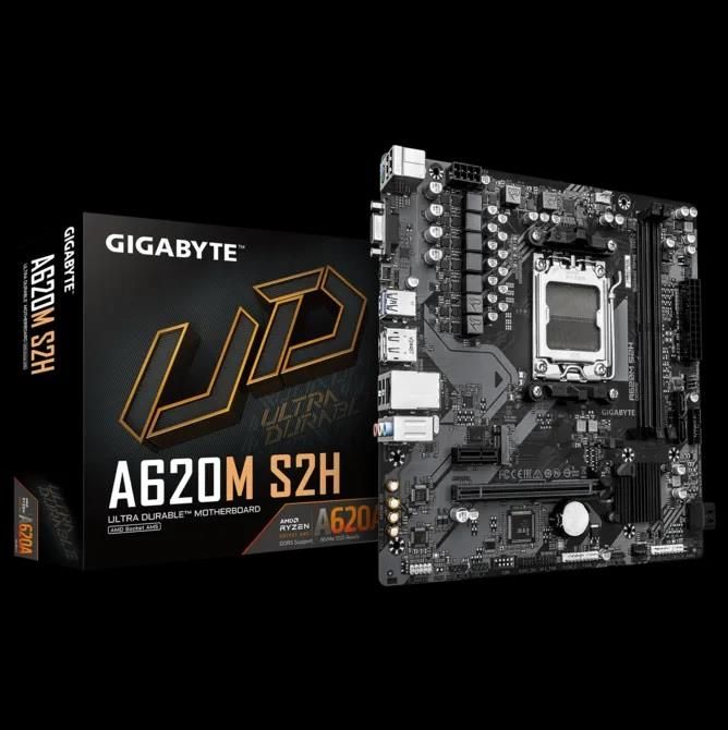 Материнська плата GIGABYTE A620M S2H sAM5 A620 2xDDR5 M.2 HDMI DP D-Sub mATX