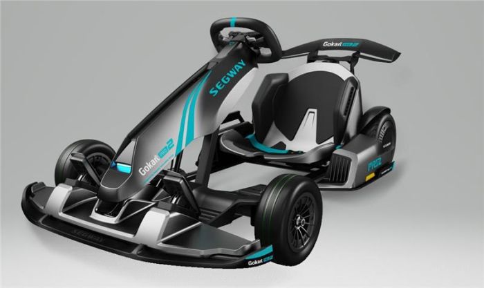 Карт Segway-Ninebot GoKart PRO 2, сіро-блакитний