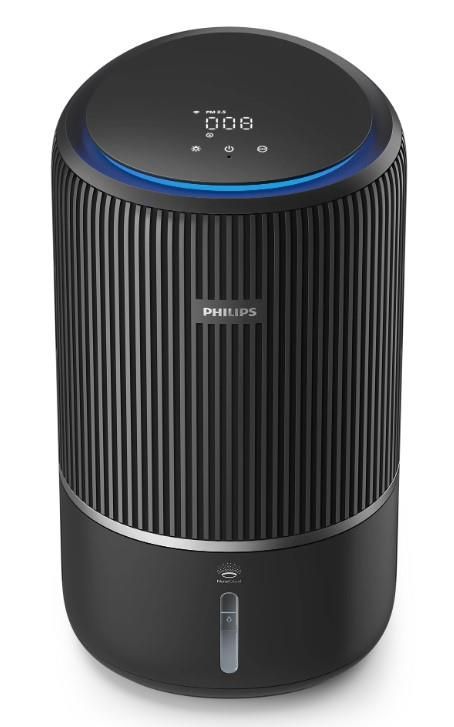 Очисник повітря Philips 2 в 1 PureProtect Water Series 3400, 78м2, 300м3/год, Nano, НЕРА,попередн.,вугільний фільтр, Wi-Fi, датчик якості, температ,вологості, т