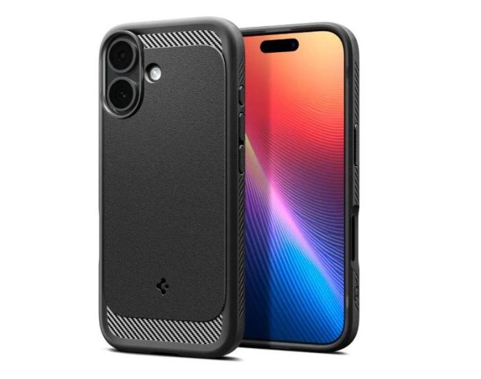 Чохол Spigen для iPhone 17, Rugged Armor MagFit, Matte Black