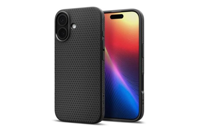 Чохол Spigen для iPhone 17, Liquid Air, Matte Black