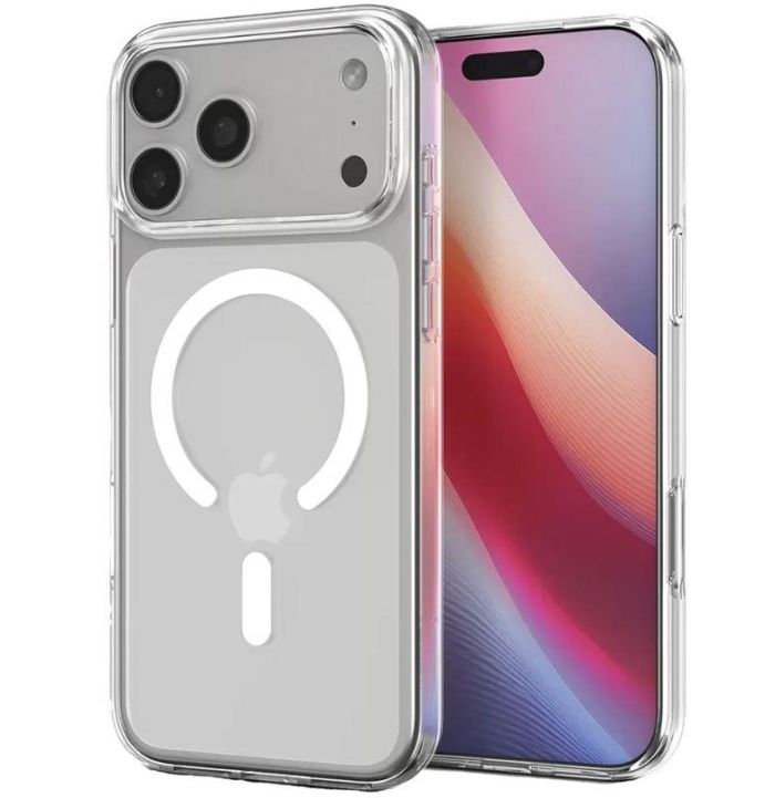 Чохол Spigen для iPhone 17 Pro, Liquid Crystal MagFit, Clear White