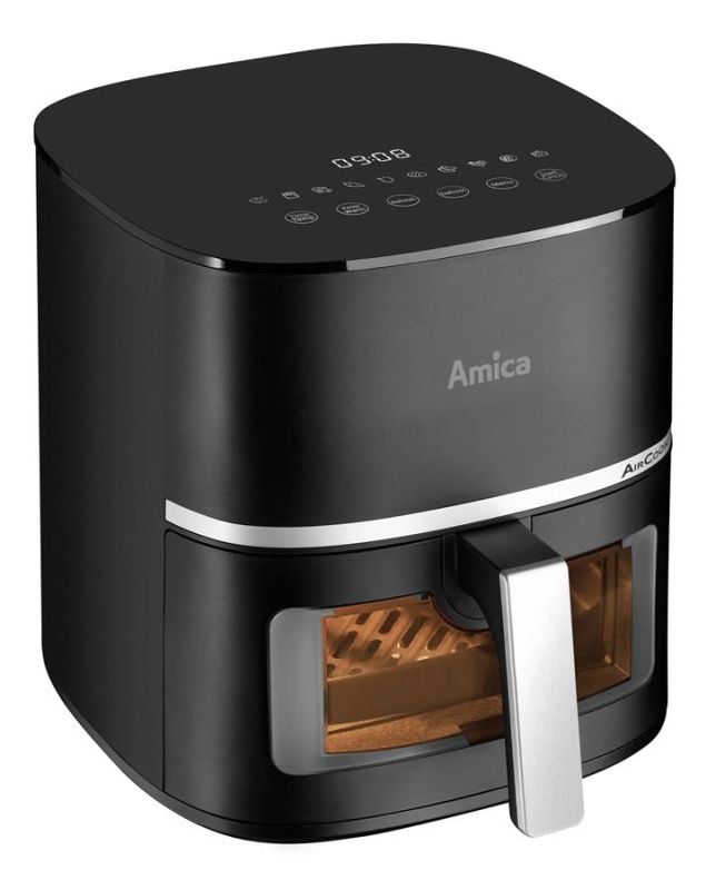Мультипіч Amica 1600Вт, чаша-5.2л, сенсорне управл., 10 авто. програм, пластик, чорний