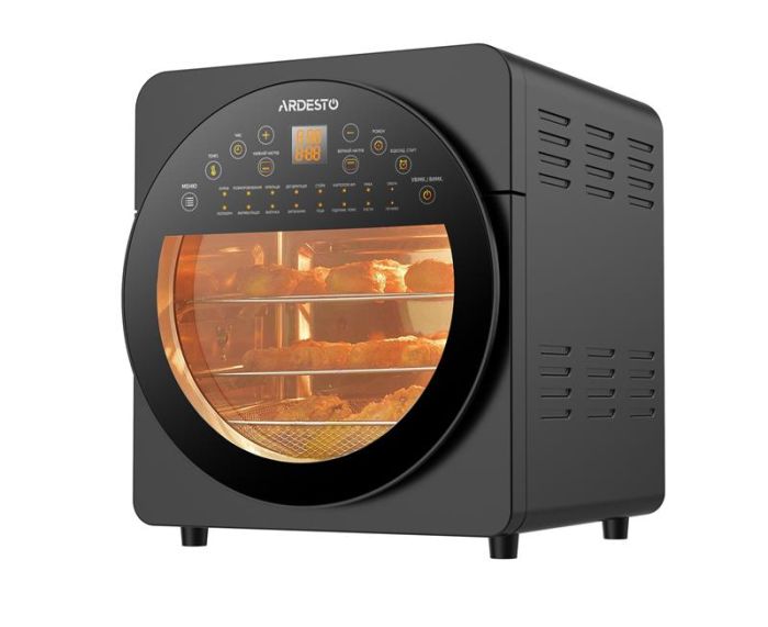 Мультипіч ARDESTO, 1700Вт, об'єм-14.5л, сенсорне керування, 50-220°C, нержав.сталь/пластик, сіро-чорний
