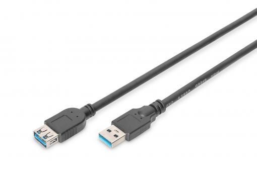 Кабель ASSMANN USB 3.0 (AM/AF) 1.8м, чорний